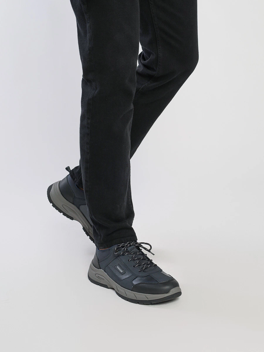 Кроссовки комбинированные темного-синего цвета